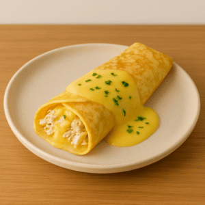 Crepas de pollo con queso