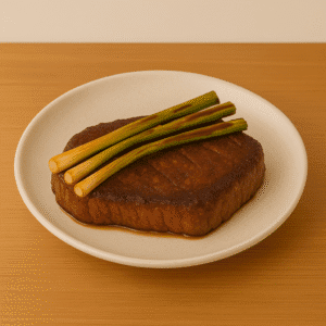 Carne con cebollines